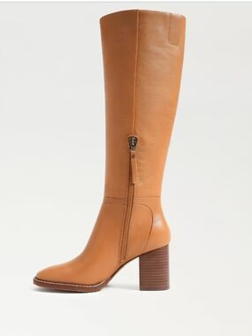 Sam Edelman Elsy Knee High Leather Boots in Caramel Size 7